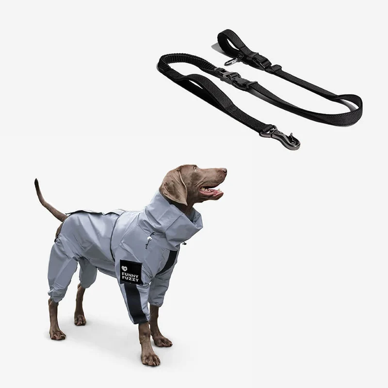 Skanto | Reflektierender Allwetter Wasserdichter Cooler Hunde-Regenmantel