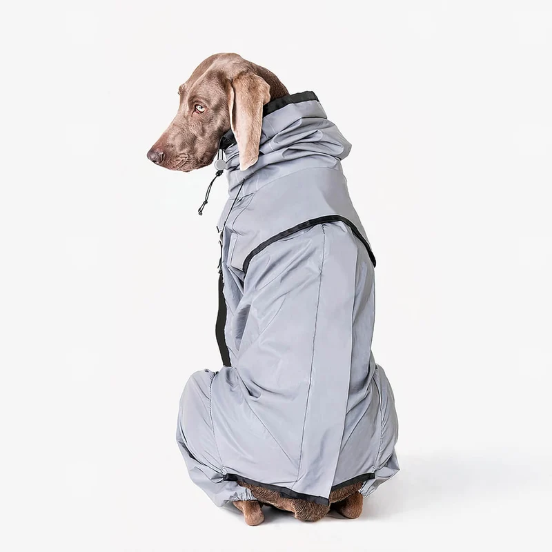 Skanto | Reflektierender Allwetter Wasserdichter Cooler Hunde-Regenmantel