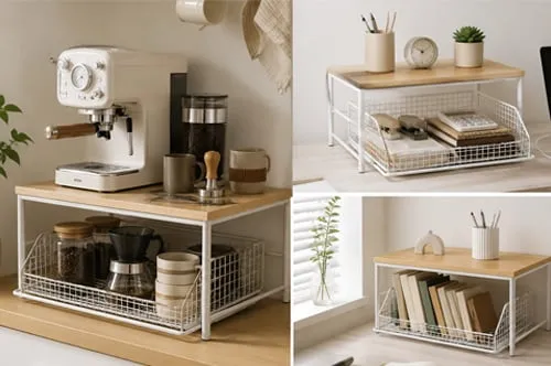 CounterSpace™ | Küchen-Organizer zweistufig, mit Schublade