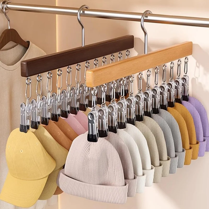 ClipHang™ | Platzsparender Kleiderbügel mit mehreren Clips & 360°-Drehhaken