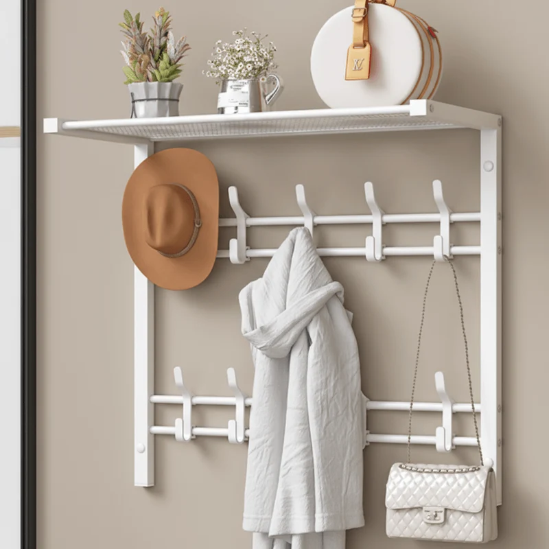 EntryMate™ | 3-in-1 Wandgarderobe mit Ablage & verstellbaren Haken