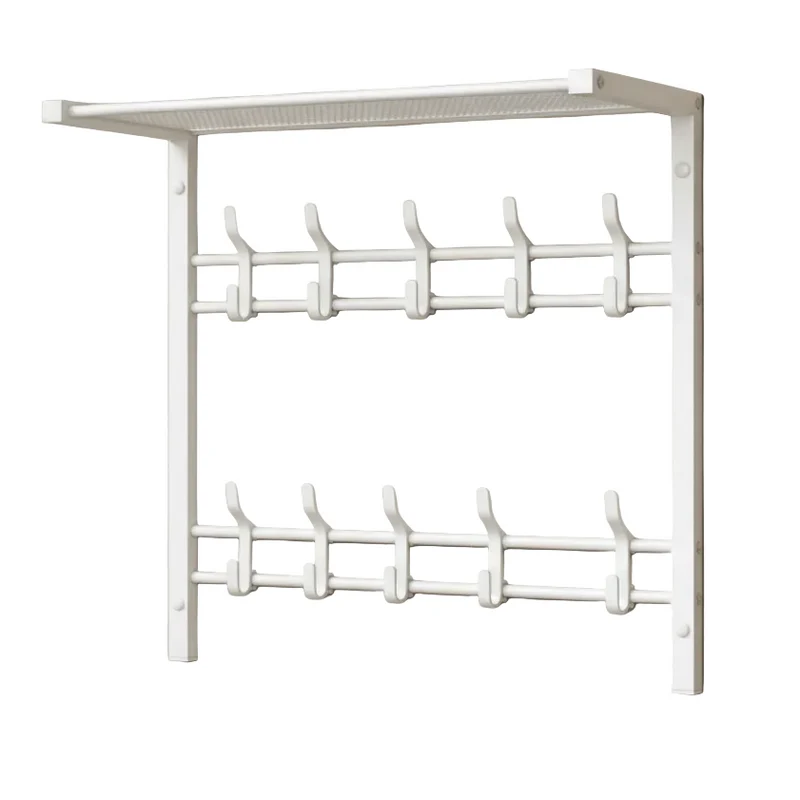 EntryMate™ | 3-in-1 Wandgarderobe mit Ablage & verstellbaren Haken