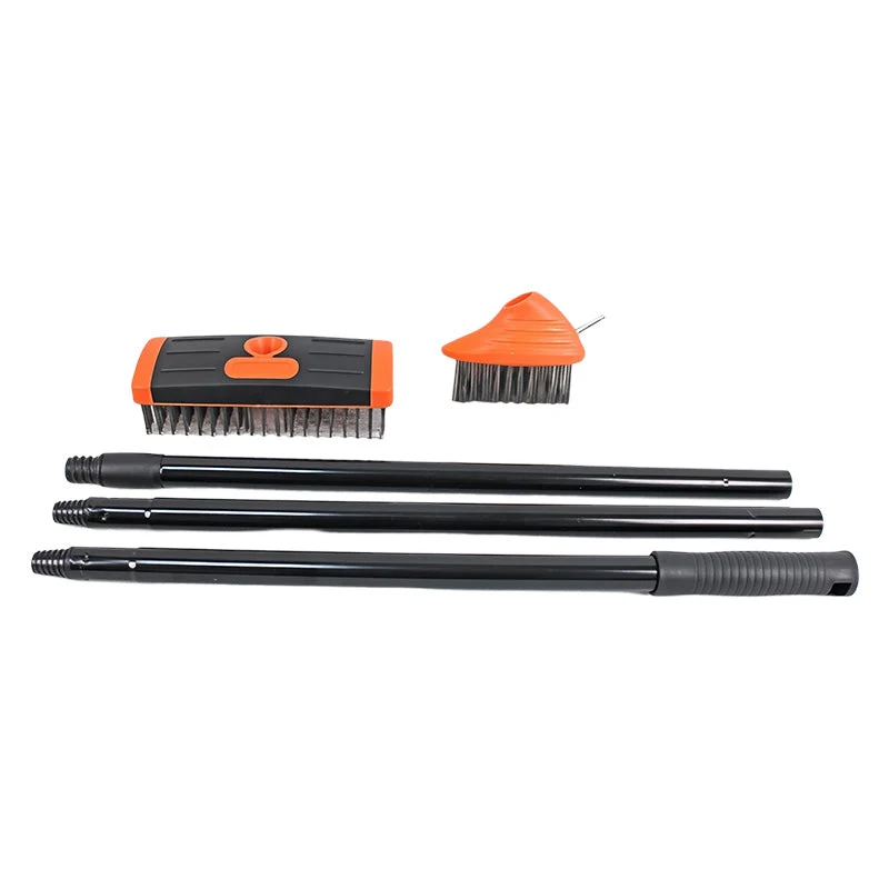 GroutMaster™ | 3-in-1 Fugenbürste mit Stahlborsten & verstellbarem Teleskopgriff