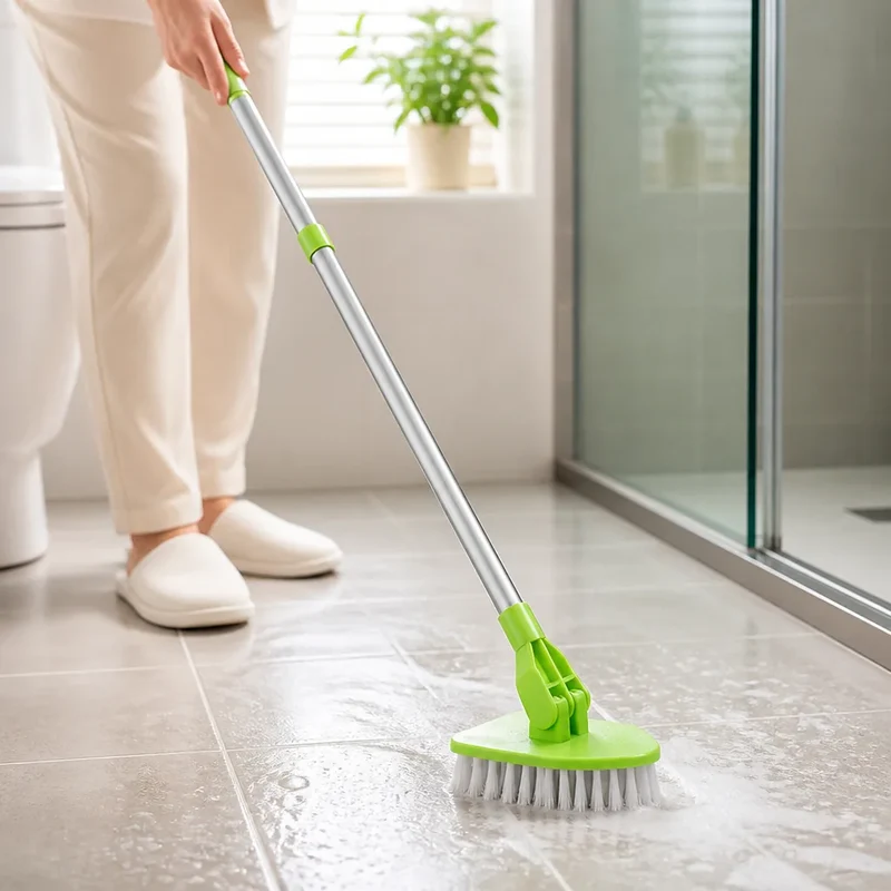 CleanReach™ | 2-in-1 Badezimmerbürste mit verstellbarem Teleskopgriff
