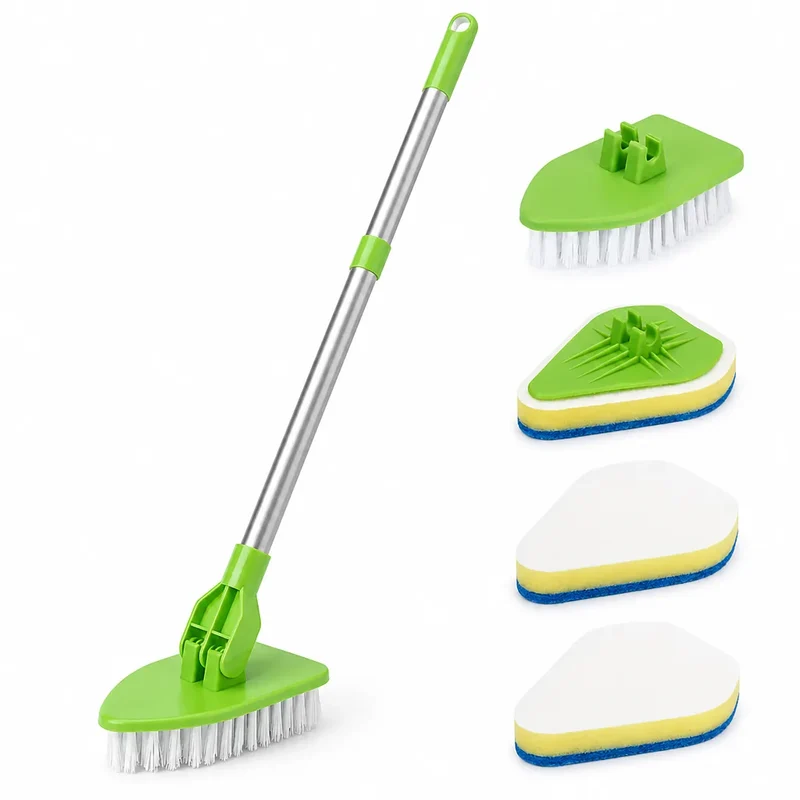 CleanReach™ | 2-in-1 Badezimmerbürste mit verstellbarem Teleskopgriff