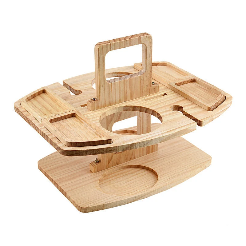 Skanto | Tragbarer Picknick-Weintisch aus Holz