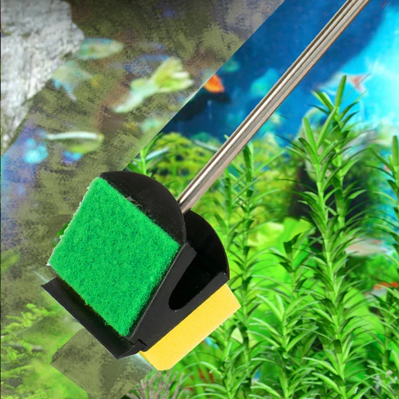 AquaScrub™ | Aquarien-Algenentferner mit Edelstahlgriff