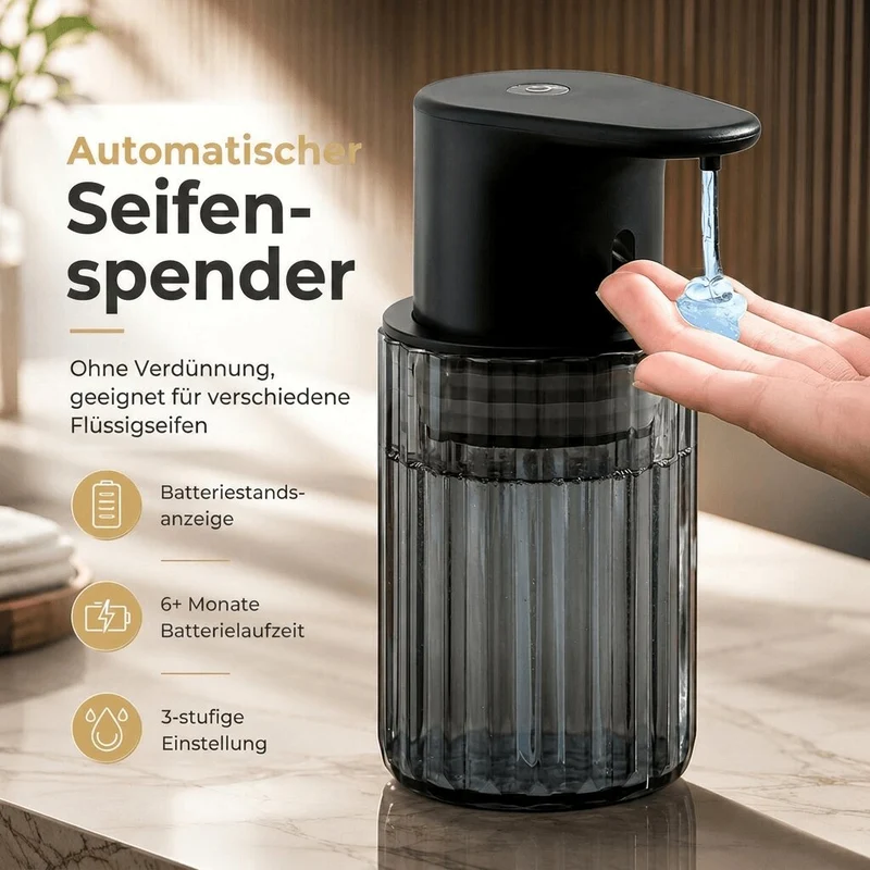 SchaumGlanz™ | Automatischer Seifenspender mit Sensor