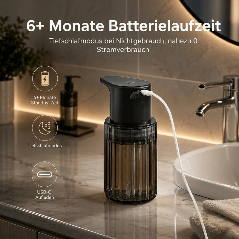 SchaumGlanz™ | Automatischer Seifenspender mit Sensor