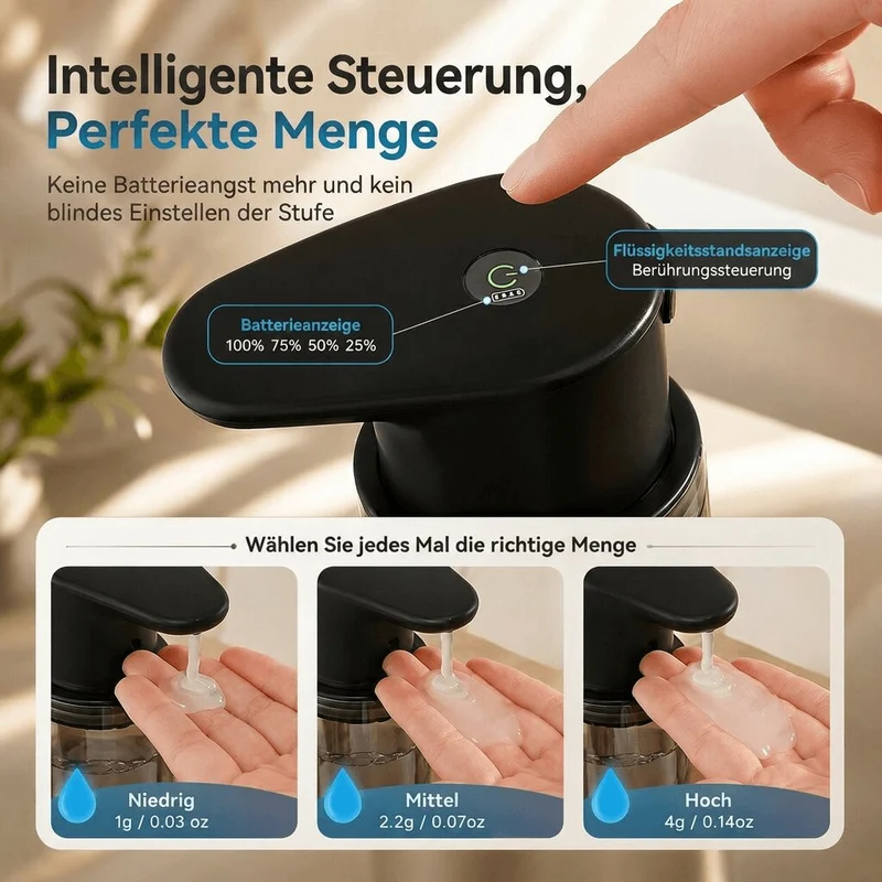 SchaumGlanz™ | Automatischer Seifenspender mit Sensor