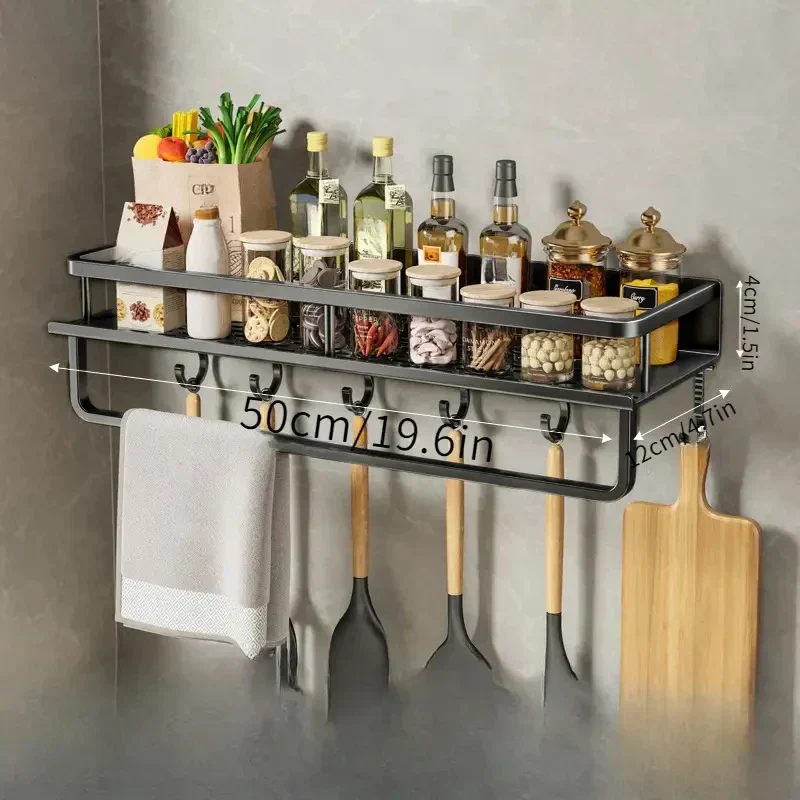 KitchenRack™ | Wandregal mit Haken für die Küche