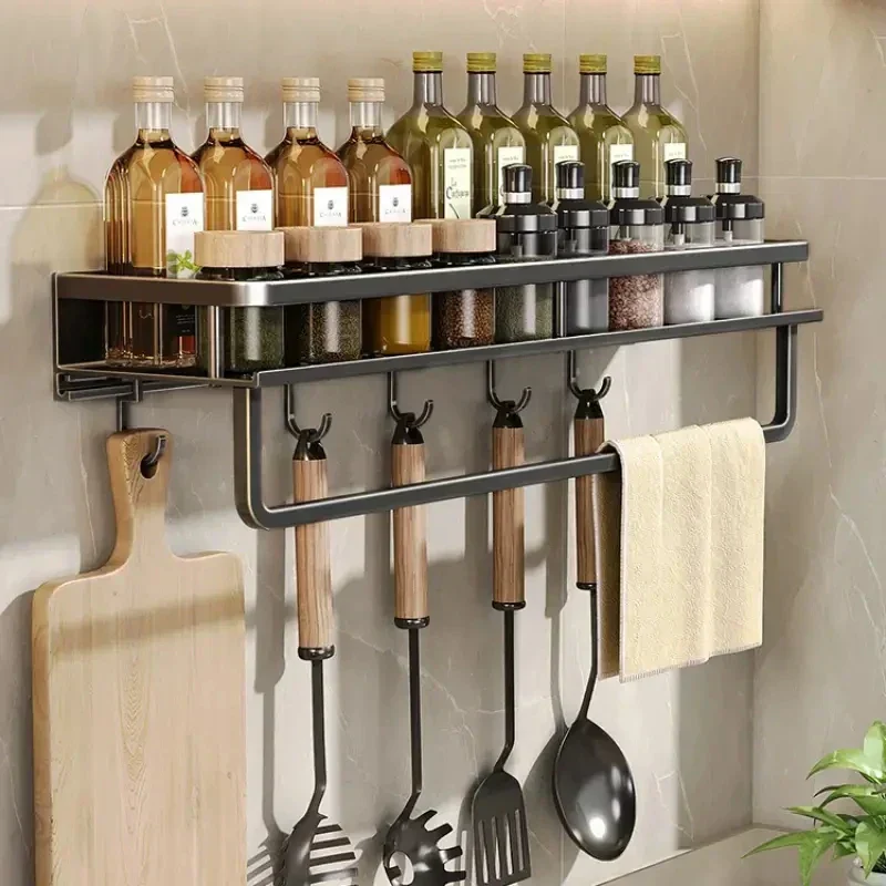 KitchenRack™ | Wandregal mit Haken für die Küche