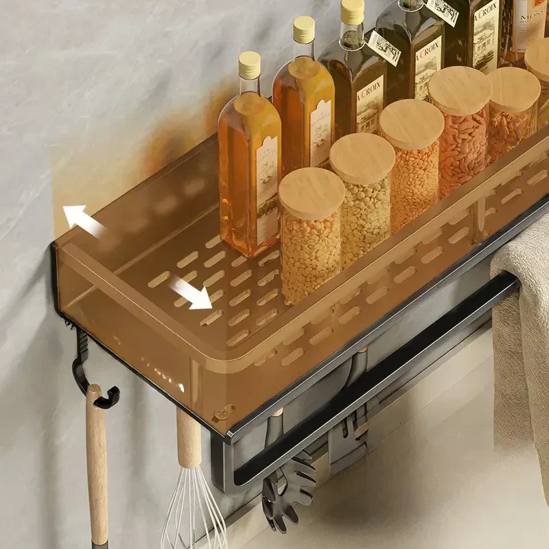 KitchenRack™ | Wandregal mit Haken für die Küche