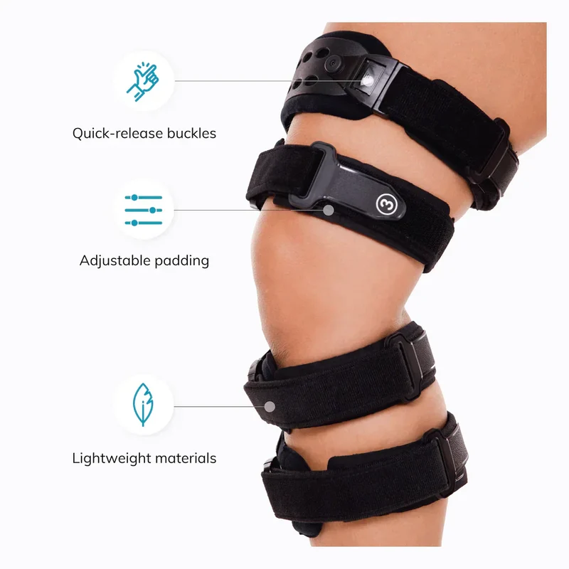 Skanto | Kniebandage zur Arthrose-Linderung | Mediale und laterale OA-Unterstützung bei Arthrose-Beinschmerzen