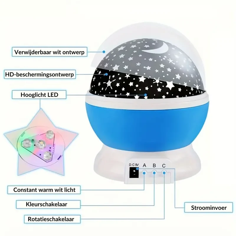 Skanto | Sternenprojektor Nachtlicht - Luna