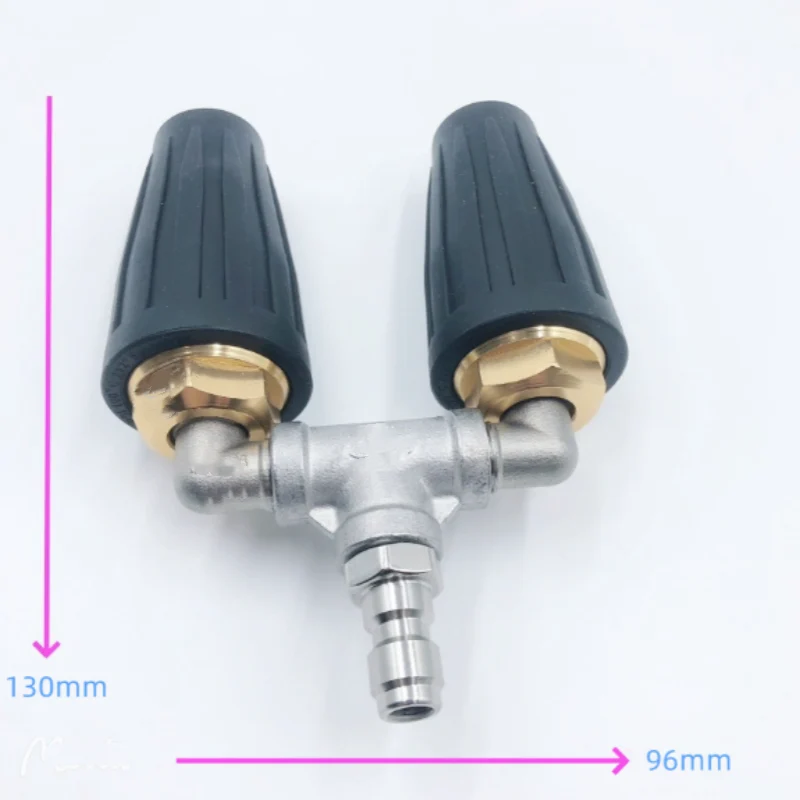 TurboJet Duo™ | Hochdruckdüse – Doppel-Turbo, Edelstahl & 6,35 mm Schnellkupplung