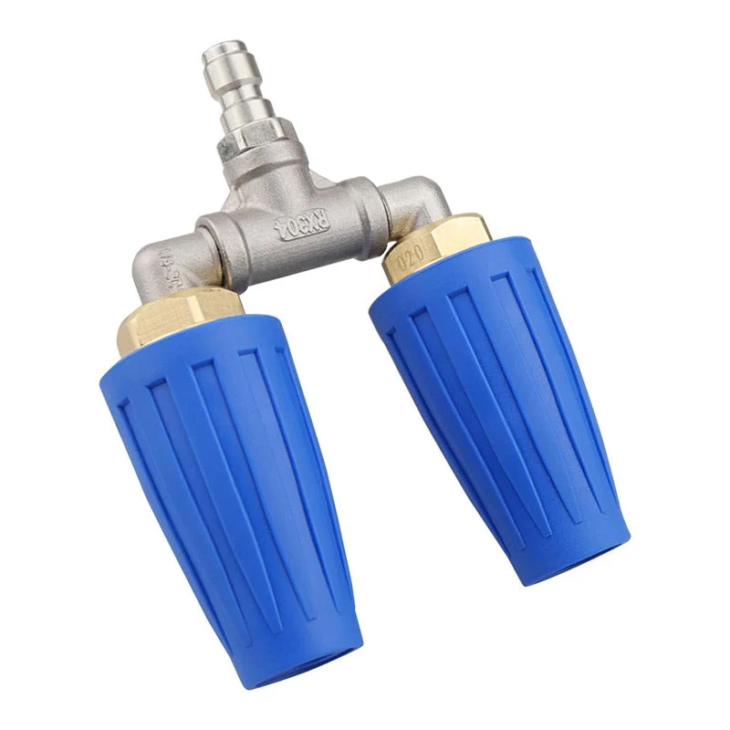 TurboJet Duo™ | Hochdruckdüse – Doppel-Turbo, Edelstahl & 6,35 mm Schnellkupplung