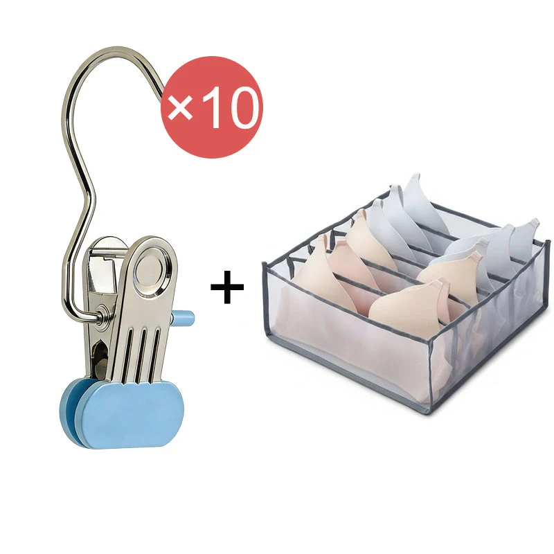 GripLock Pro™ | Multifunktionale Edelstahl-Klemmhaken mit Anti-Rutsch-Griff