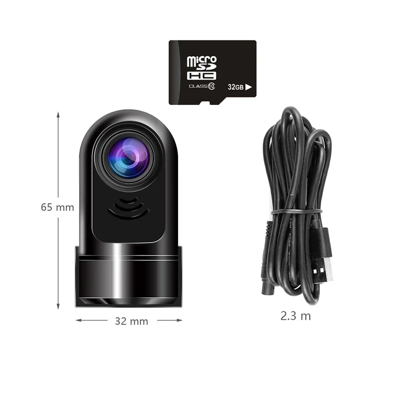 Skanto | 1080P HD Mini ADAS Dashcam mit 360°-Rotationsfunktion