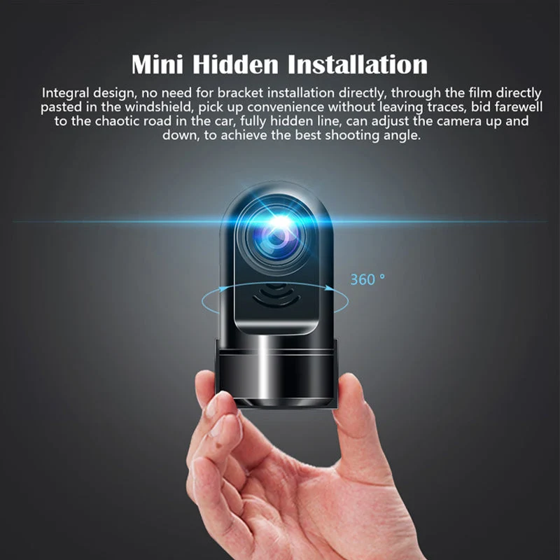 Skanto | 1080P HD Mini ADAS Dashcam mit 360°-Rotationsfunktion
