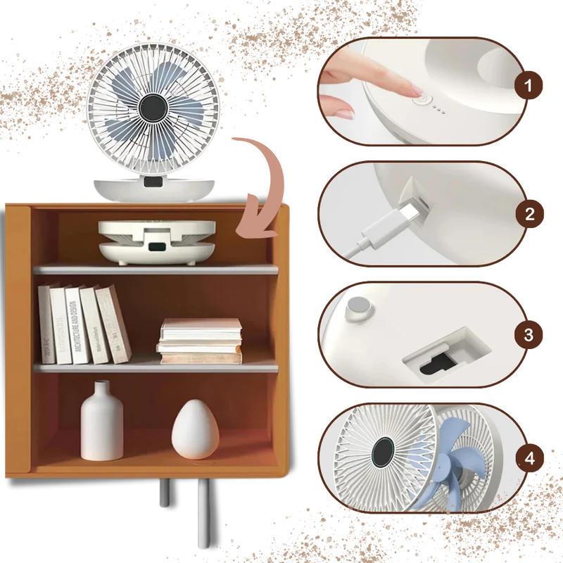 Sanfter tragbarer Ventilator