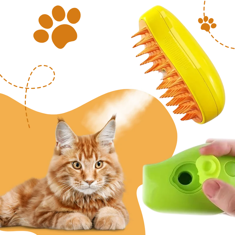 Multifunktionale Katzenbürste