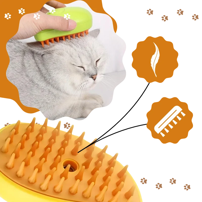 Multifunktionale Katzenbürste