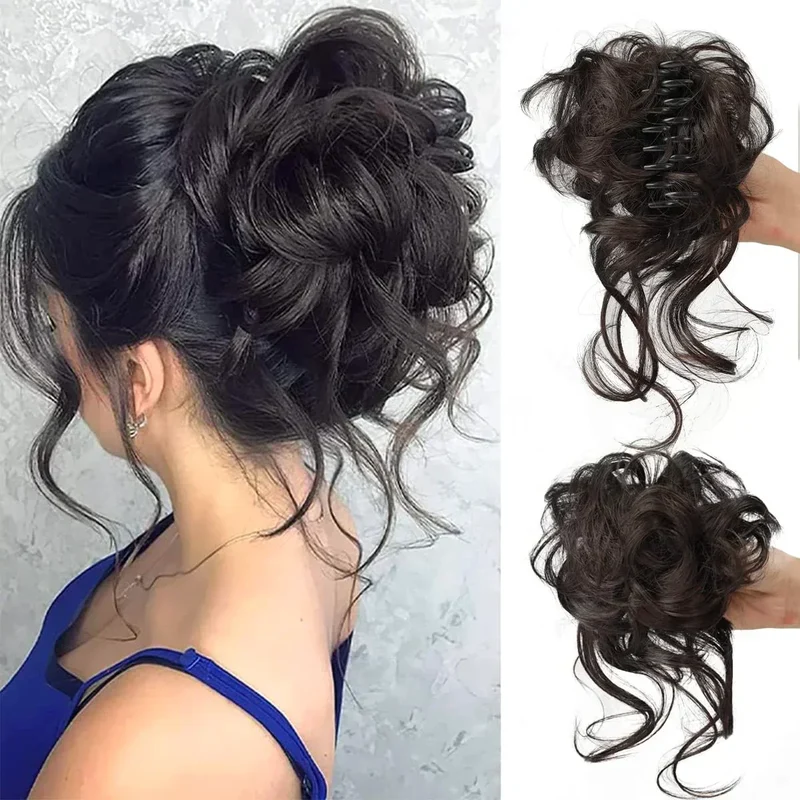 Skanto | CurlyBun: Sofortiges lockiges Pferdeschwanz-Haarteil