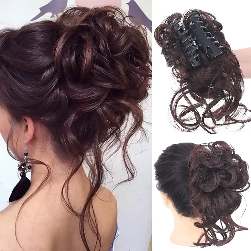 Skanto | CurlyBun: Sofortiges lockiges Pferdeschwanz-Haarteil