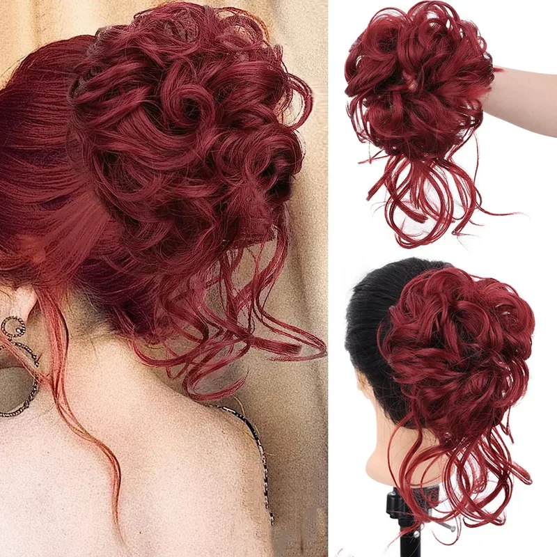 Skanto | CurlyBun: Sofortiges lockiges Pferdeschwanz-Haarteil