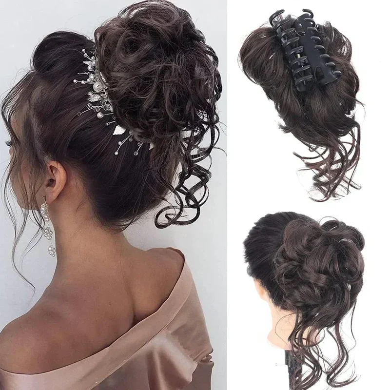 Skanto | CurlyBun: Sofortiges lockiges Pferdeschwanz-Haarteil