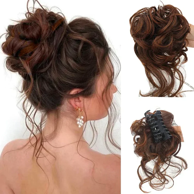 Skanto | CurlyBun: Sofortiges lockiges Pferdeschwanz-Haarteil