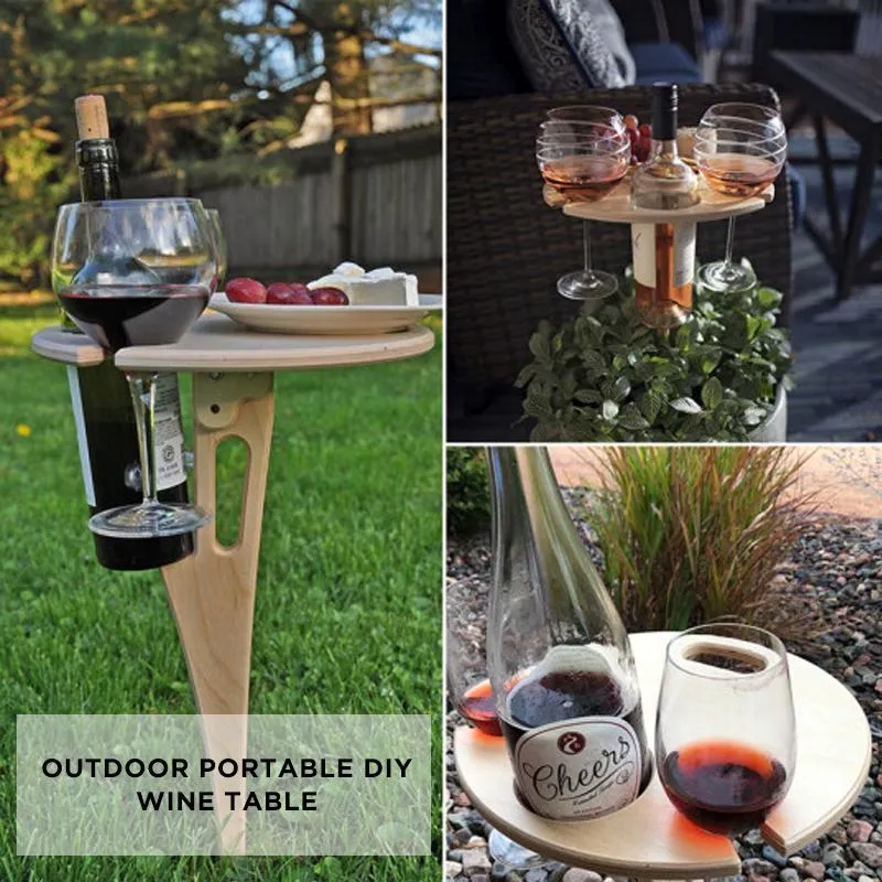 Skanto | Tragbarer DIY Outdoor-Weintisch