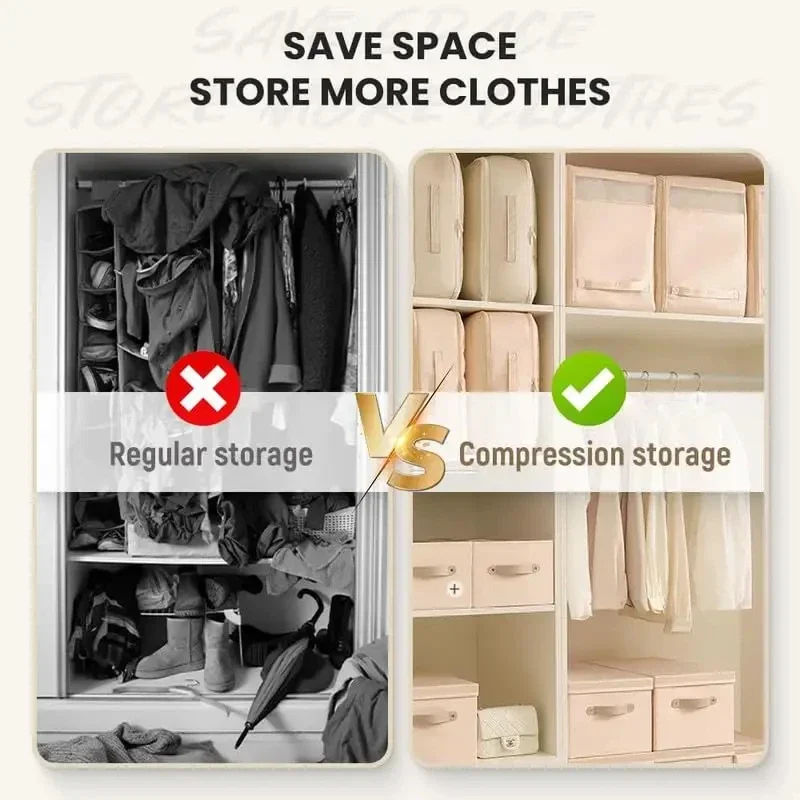 SpaceSave™ | Aufbewahrungstasche – Komprimierbar, ohne Vakuum & platzsparend