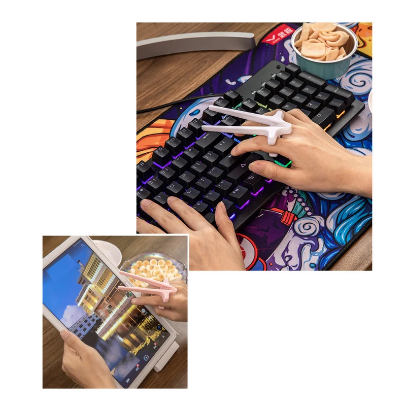 Ergonomische Finger-Essstäbchen