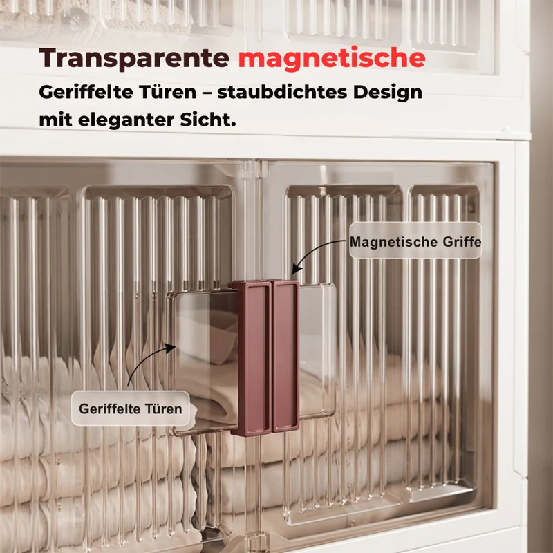 50% RABATT | VersaNest™ | Faltbares Aufbewahrungssystem mit Magnettüren & Rollen