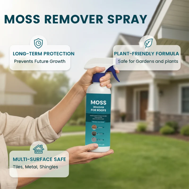 MossAway Pro™ | Dachreiniger gegen Moos, Algen & Flechten