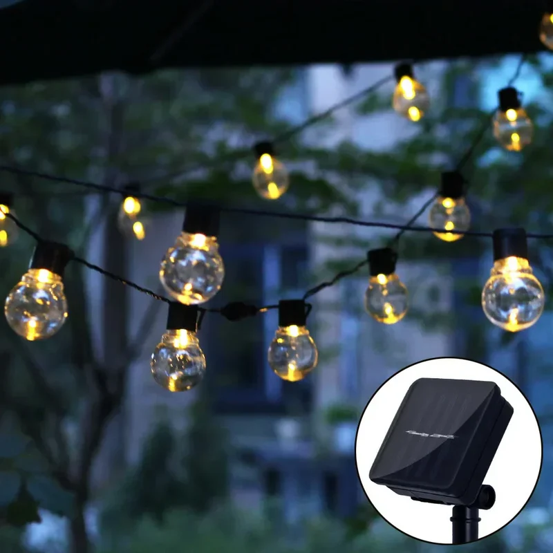 Skanto | LED Solar Lichterkette für Außenbereiche – Umweltfreundliche Garten- & Terrassenbeleuchtung