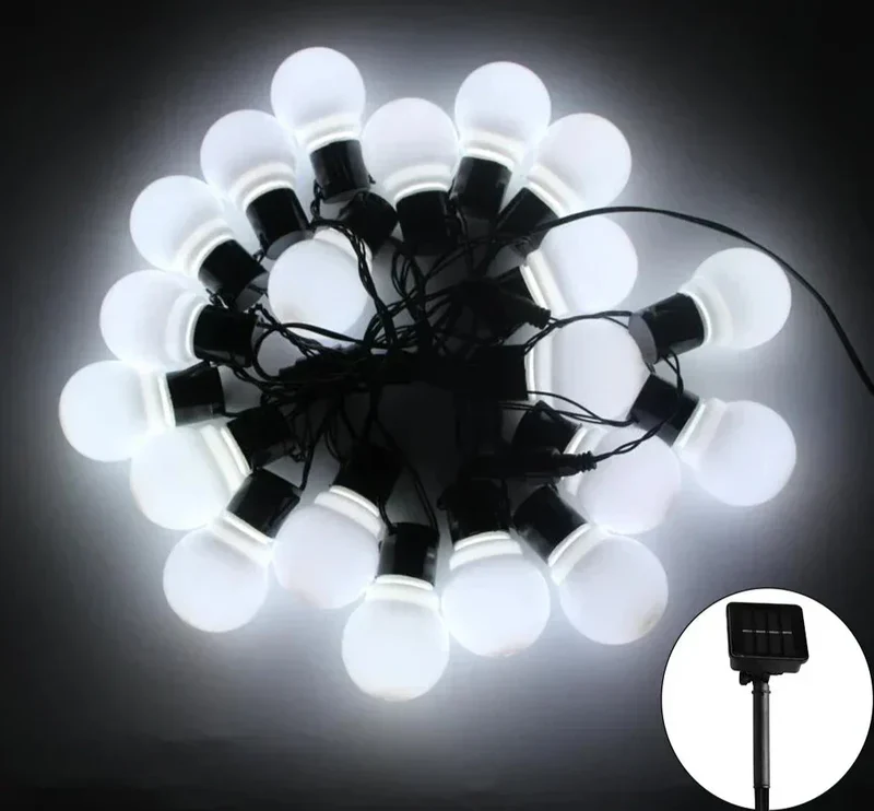 Skanto | LED Solar Lichterkette für Außenbereiche – Umweltfreundliche Garten- & Terrassenbeleuchtung