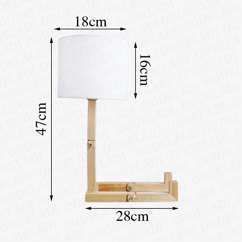 Skanto | Roboter Holz Schreibtischlampe