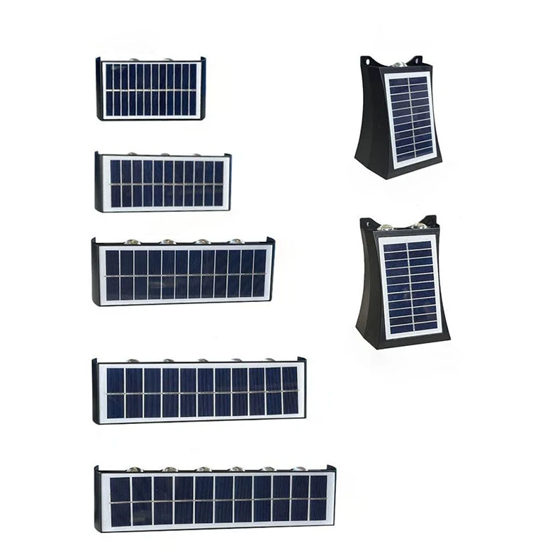 Skanto | Moderne Einfache Solarleuchte Wasserdichte Rechteckige ABS PMMA LED Wandleuchte für die Terrasse im Freien