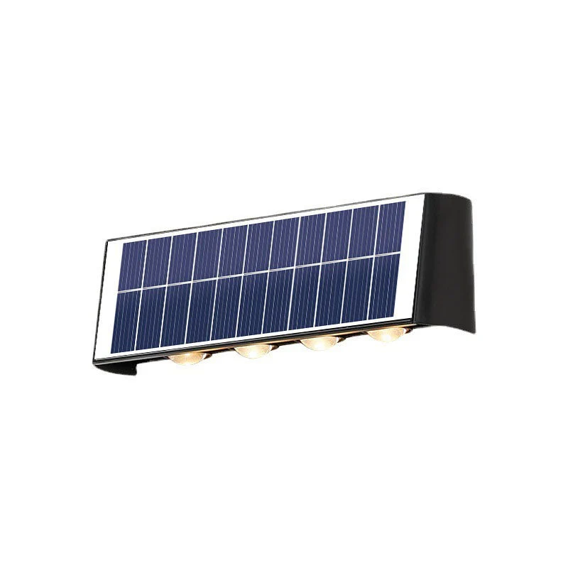 Skanto | Moderne Einfache Solarleuchte Wasserdichte Rechteckige ABS PMMA LED Wandleuchte für die Terrasse im Freien