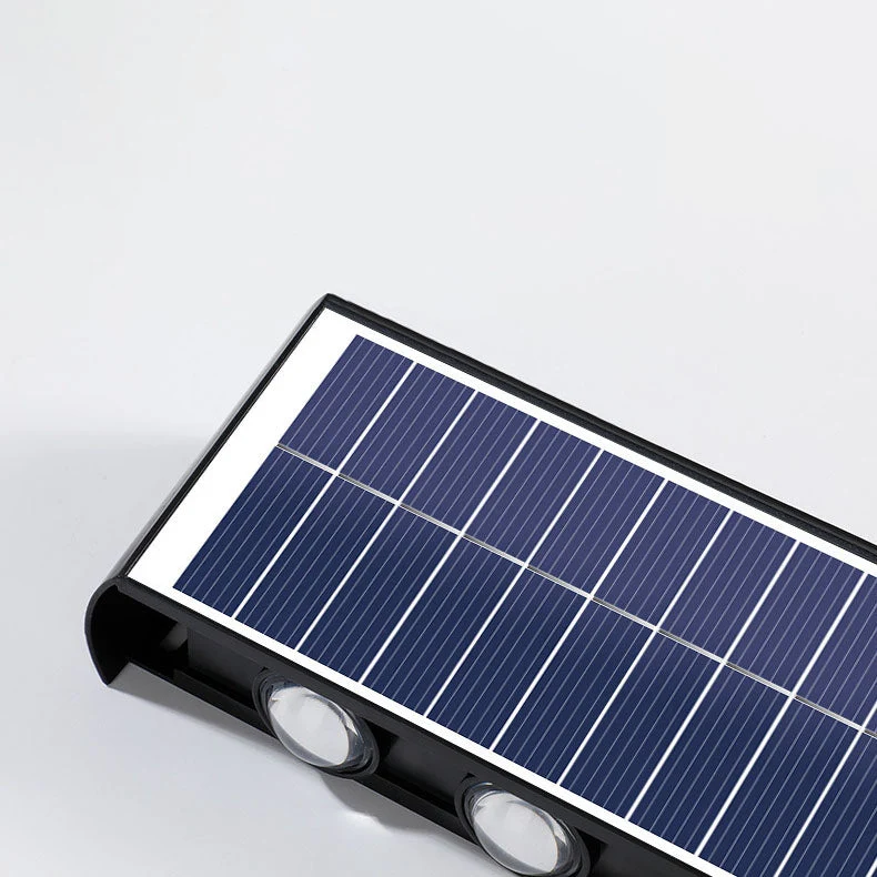 Skanto | Moderne Einfache Solarleuchte Wasserdichte Rechteckige ABS PMMA LED Wandleuchte für die Terrasse im Freien