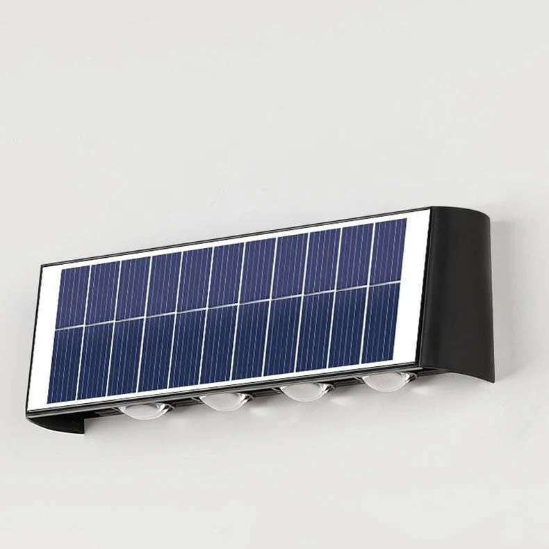 Skanto | Moderne Einfache Solarleuchte Wasserdichte Rechteckige ABS PMMA LED Wandleuchte für die Terrasse im Freien