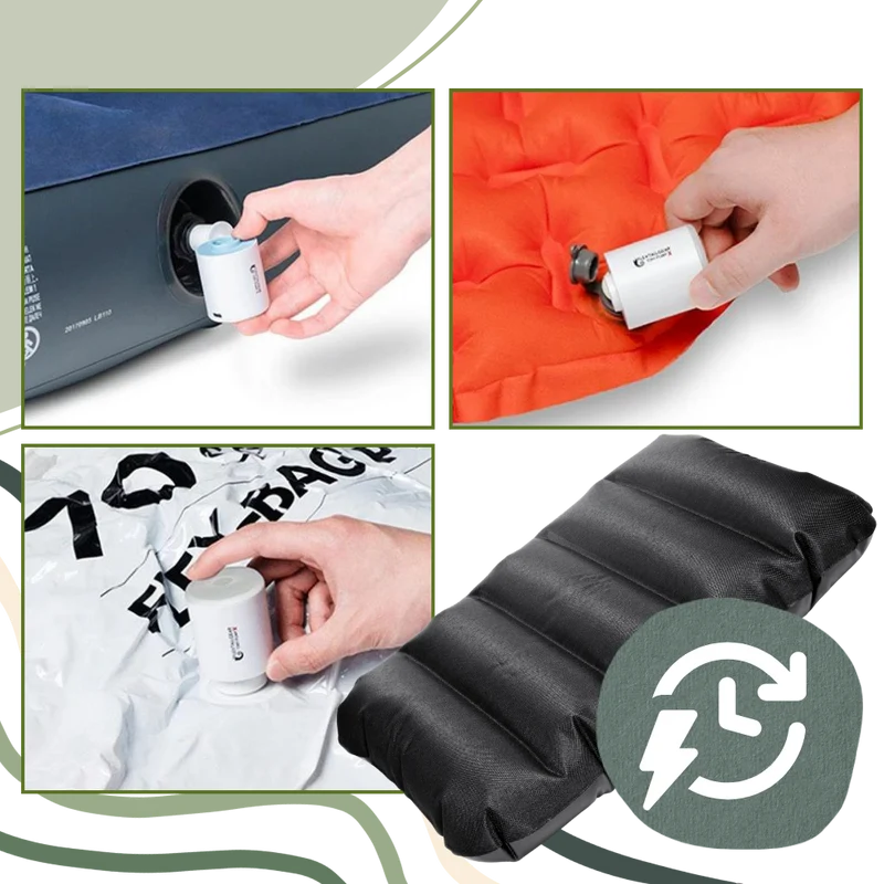 Kompakte Pumpe zum schnellen Aufblasen/Entleeren