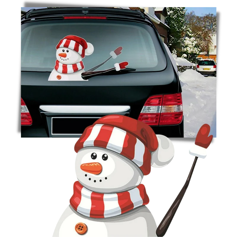 Scheibenwischer-Aufkleber mit Weihnachtsmotiven