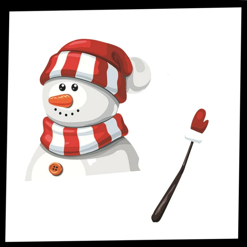 Scheibenwischer-Aufkleber mit Weihnachtsmotiven