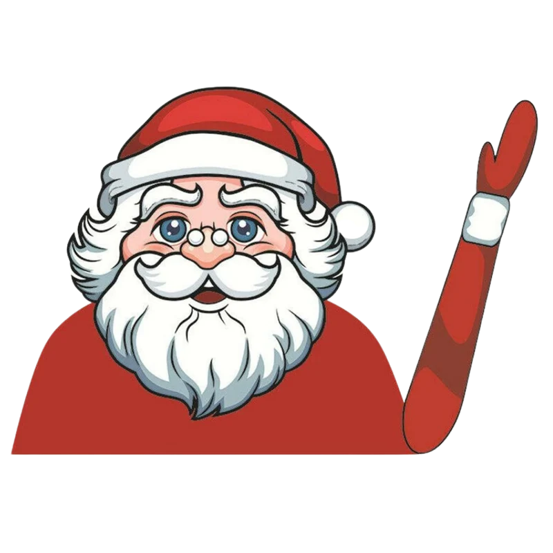 Scheibenwischer-Aufkleber mit Weihnachtsmotiven