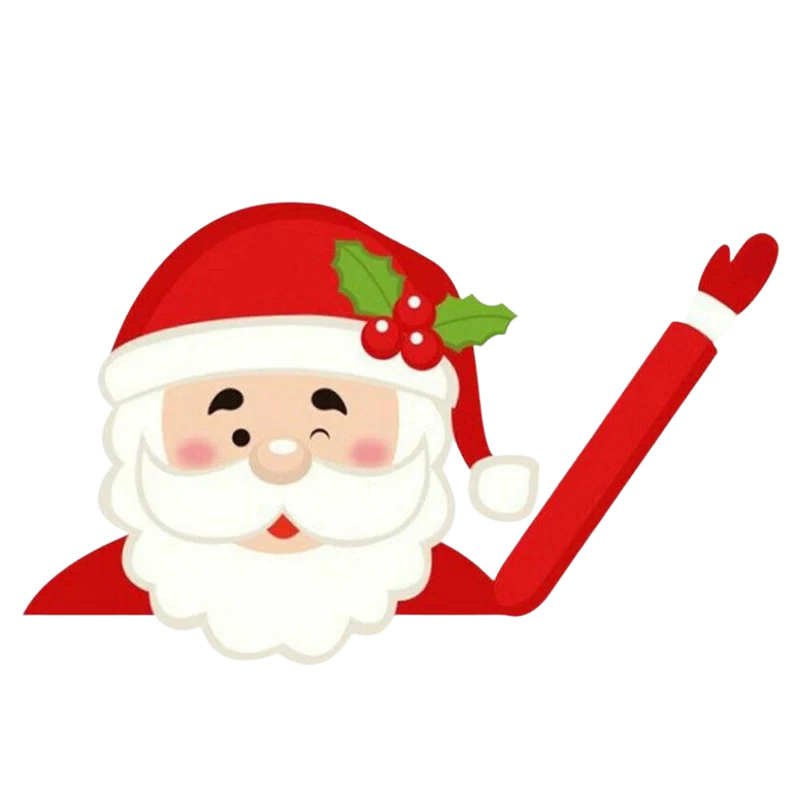 Scheibenwischer-Aufkleber mit Weihnachtsmotiven