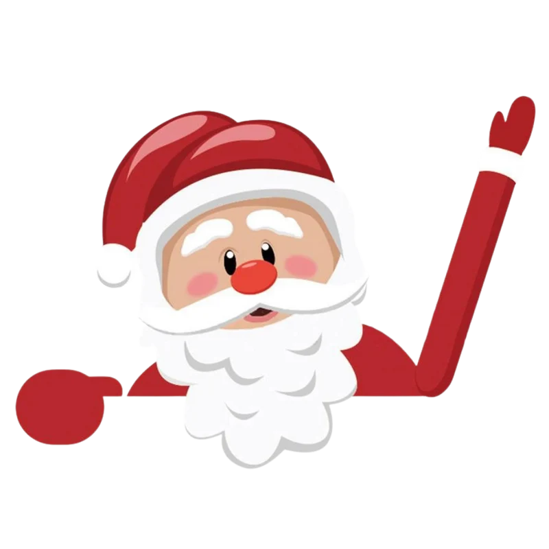 Scheibenwischer-Aufkleber mit Weihnachtsmotiven